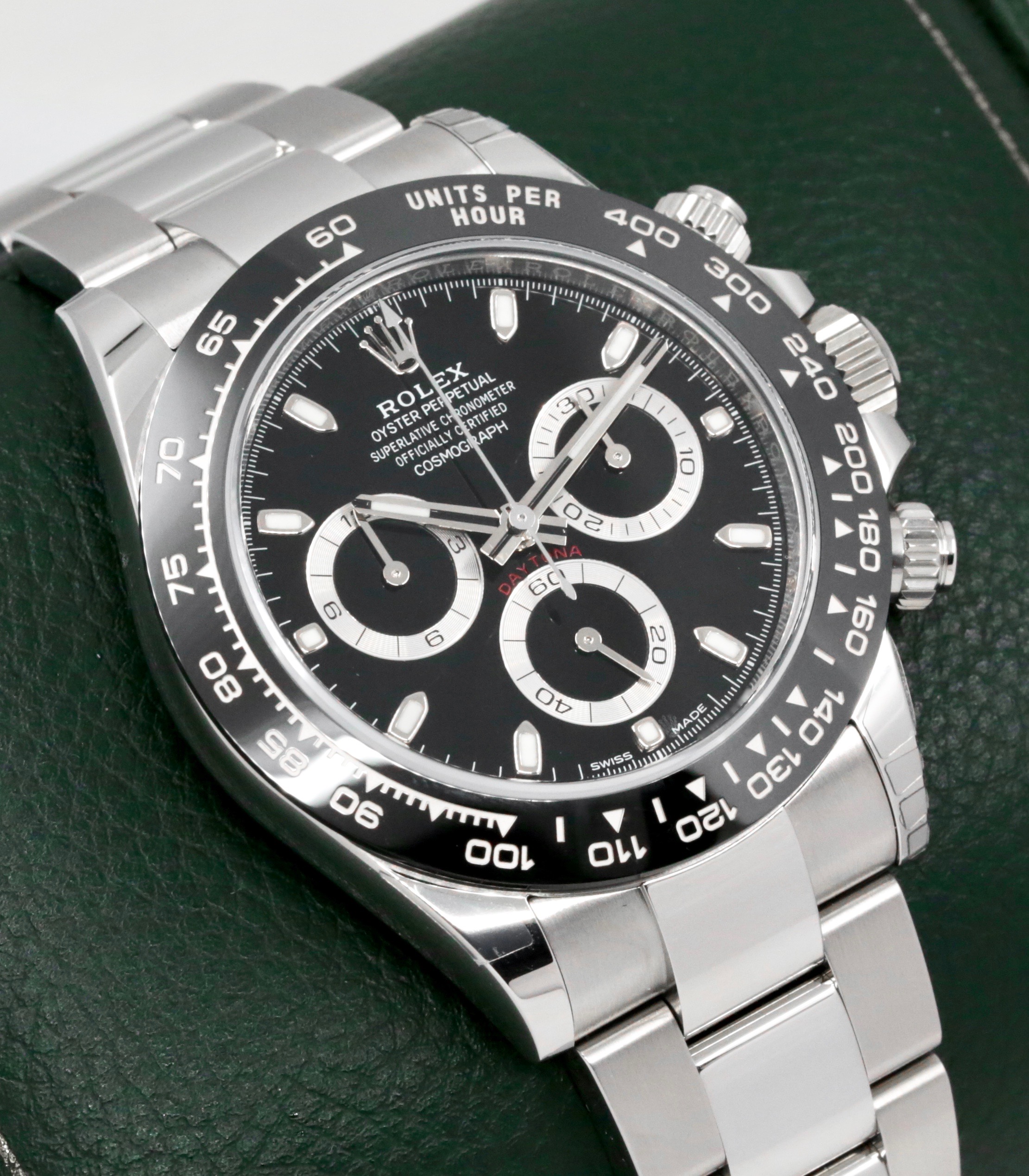 Rolex Cosmograph Daytona, Stainless Steel, Black Ceramic Bezel, Black Index Dial, on Stainless Steel Rolex Oyster Bracelet, Ref. 116500LN, Circa: 2022, with Box, Books, Rolex Warranty Card & Balance of 5 Year Rolex Factory Warranty - Image 2