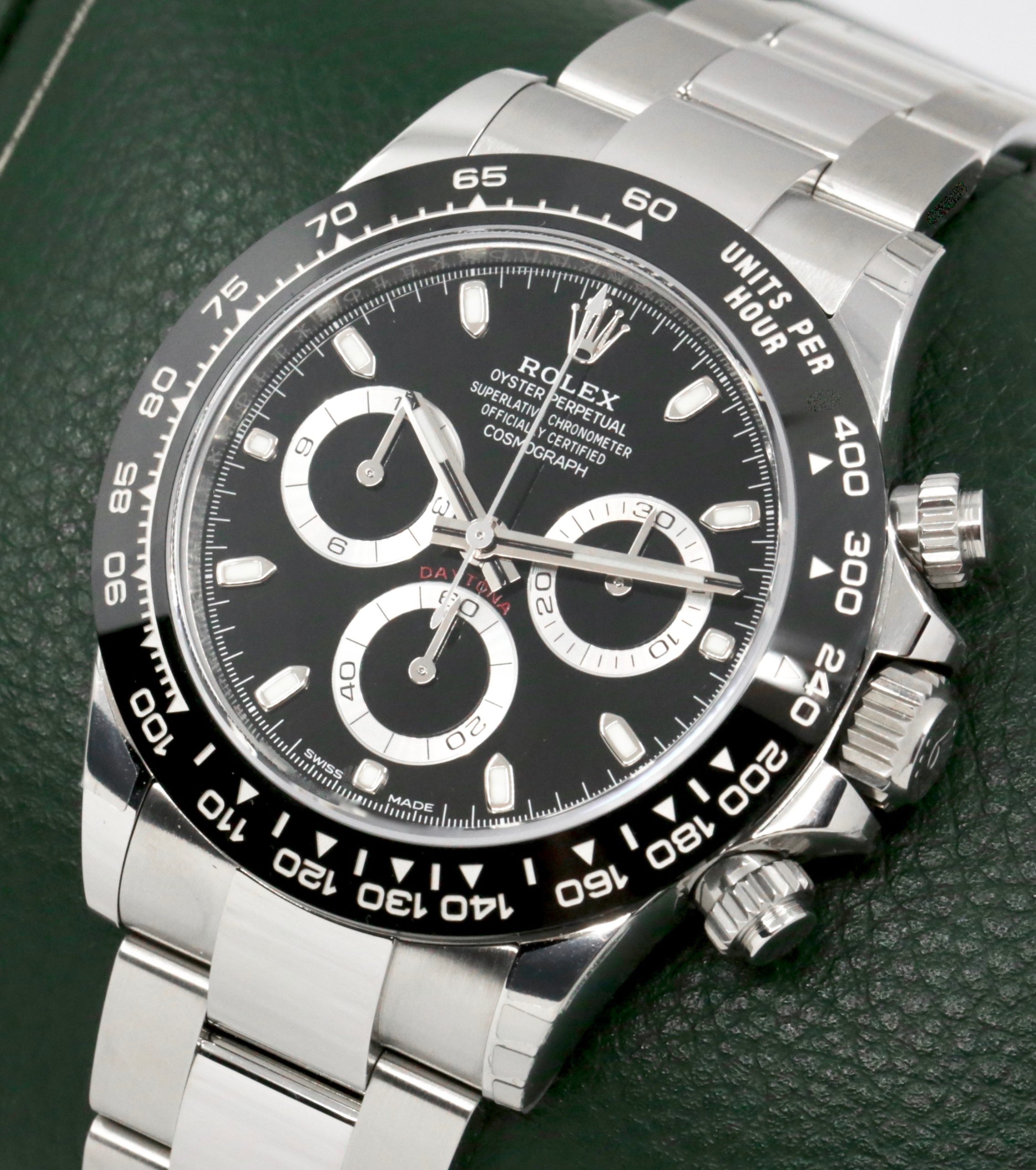 Rolex Cosmograph Daytona, Stainless Steel, Black Ceramic Bezel, Black Index Dial, on Stainless Steel Rolex Oyster Bracelet, Ref. 116500LN, Circa: 2022, with Box, Books, Rolex Warranty Card & Balance of 5 Year Rolex Factory Warranty - Image 4