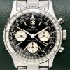 Breitling Navitimer chronograph Ref 806, in Stainless Steel, Original Gloss Black Gilt Dial with Twin Jet Logo on a Breitling Stainless Steel bracelet, Totally Original with Original Bracelet, Box and Booklet, Circa: 1965.