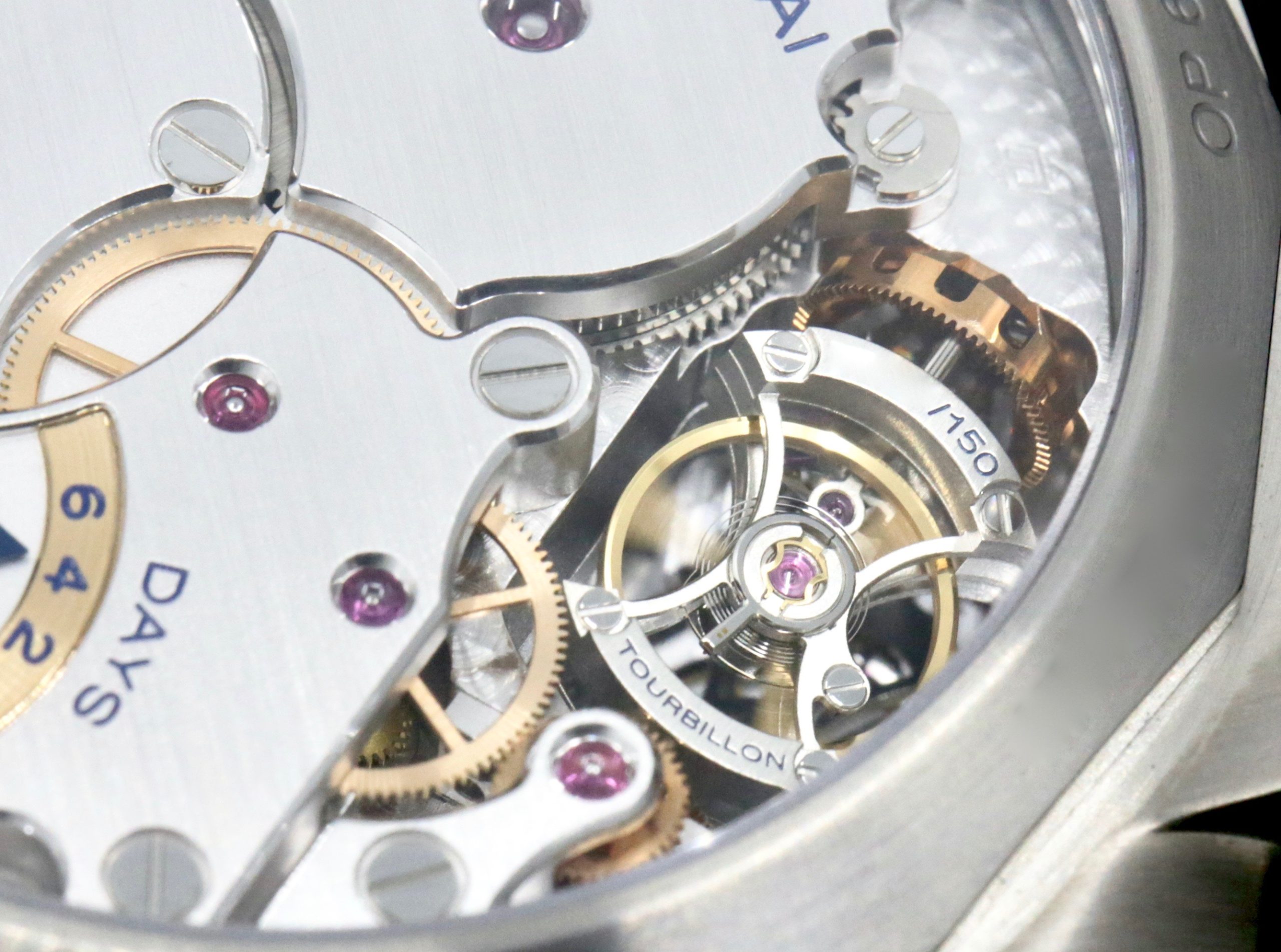 Panerai Luminor 1950 Tourbillon GMT “Titanio” in Titanium, Brown Index Dial with GMT Hand, Power Reserve & AM/PM Indicators, Limited to 150 Pieces. Reference: PAM 00306, Circa: 2009, with Box, Books, Papers & Panerai Certificate - Image 6