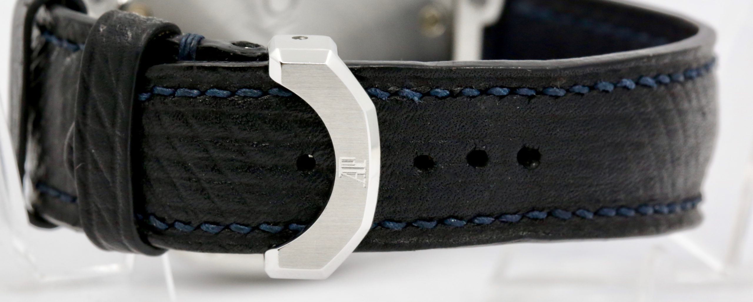 Audemars Piguet Royal Oak, Ref. 14800ST, 36mm Stainless Steel Case, Black Arab Dial, on Black Leather Strap with Stainless Steel Audemars Piguet Deployant, Circa: 1997 - Image 6