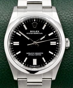 Rolex Oyster Perpetual 36, Stainless Steel, Black Index Dial, on Stainless Steel Rolex Oyster Bracelet, Ref. 126000, Circa: 2025, with Complete with Box, Books, Swing Tag, Rolex Warranty Card & Balance of 5 Year Rolex Factory Warranty