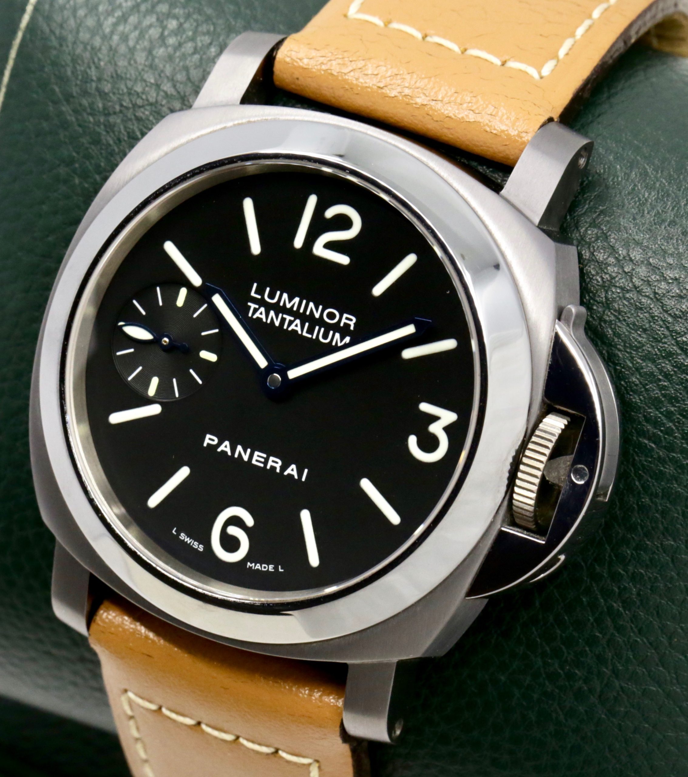 Panerai Luminor Marina Tantalium, Limited Edition of 300 Pieces as Part of Panerai’s Special Editions Archive in Tantalum, Black with luminous markers. on a Panerai Strap and Tang buckle, Manual Winding Panerai Calibre OP XI. Ref. PAM00172, With Panerai Limited Edition Certificate, Circa 2004 - Image 3
