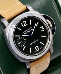 Alternative view of Panerai Luminor Marina Tantalium, Limited Edition of 300 Pieces as Part of Panerai’s Special Editions Archive in Tantalum, Black with luminous markers. on a Panerai Strap and Tang buckle, Manual Winding Panerai Calibre OP XI. Ref. PAM00172, With Panerai Limited Edition Certificate, Circa 2004
