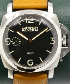 Panerai Luminor 1950 “Fiddy”, 47mm Stainless Steel Case, Black Index & Arab Sandwich Dial, Domed Crystal & Sapphire Display Case Back. Ref: Pam 127, Limited to 1950 Pieces, Circa: 2002, with Panerai Limited Edition Certificate & Panerai Specification Certificate