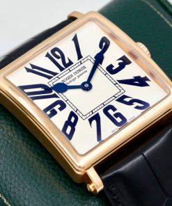 Roger Dubuis Golden Square, with massive heavy 18ct Rose Gold case, Limited to 28 Pieces, on Black Alligator Strap with 18ct Rose Gold Roger Dubuis Tang Buckle