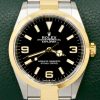 Rolex Explorer I, 36mm, in Stainless Steel & 18ct Yellow Gold, Black 3,6,9 Dial, on Stainless Steel & 18ct Yellow Gold Rolex Oyster Bracelet, Ref. 124273, Circa: 2022, with Box, Books, Swing Tag, Rolex Warranty Card & Balance of 5 Year Rolex Factory Warranty
