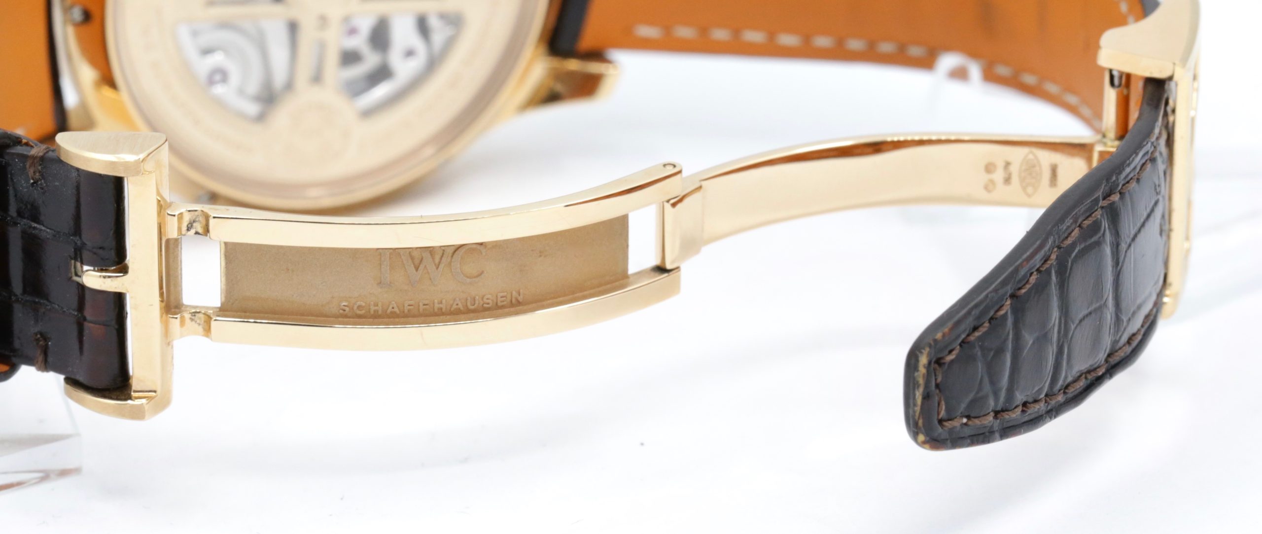 IWC Portugieser Perpetual Calendar, 18ct Rose Gold, Silver Arab Dial with Moon Phase, on Brown Alligator IWC Strap with 18ct Rose Gold IWC Deployant, Ref. IW503302, Circa: 2022, Complete with Box, Books, IWC Warranty Card & Balance of 8 Year IWC Extended Factory Warranty - Image 6