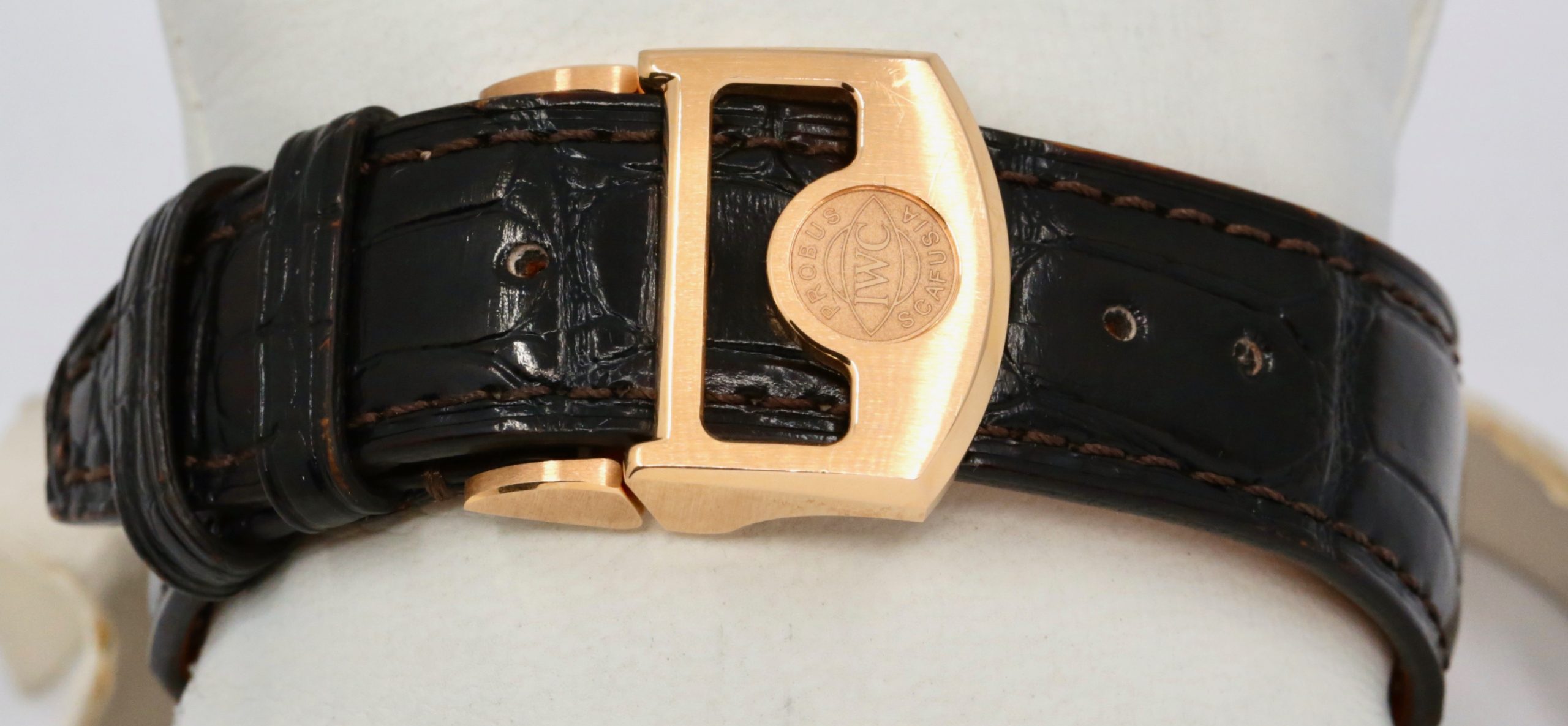 IWC Portugieser Perpetual Calendar, 18ct Rose Gold, Silver Arab Dial with Moon Phase, on Brown Alligator IWC Strap with 18ct Rose Gold IWC Deployant, Ref. IW503302, Circa: 2022, Complete with Box, Books, IWC Warranty Card & Balance of 8 Year IWC Extended Factory Warranty - Image 7