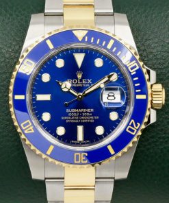 Rolex Submariner Date "Bluesy", 40mm, in Stainless Steel & 18ct Yellow Gold, Blue Ceramic Bezel, Blue Index Dial, on Stainless Steel & 18ct Yellow Gold Rolex Oyster Bracelet, Ref. 116613LB, Circa: 2020, Full Set with Box, Books, Green & White Swing Tags, & Rolex Warranty Card