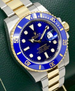 Alternative view of Rolex Submariner Date "Bluesy", 40mm, in Stainless Steel & 18ct Yellow Gold, Blue Ceramic Bezel, Blue Index Dial, on Stainless Steel & 18ct Yellow Gold Rolex Oyster Bracelet, Ref. 116613LB, Circa: 2020, Full Set with Box, Books, Green & White Swing Tags, & Rolex Warranty Card