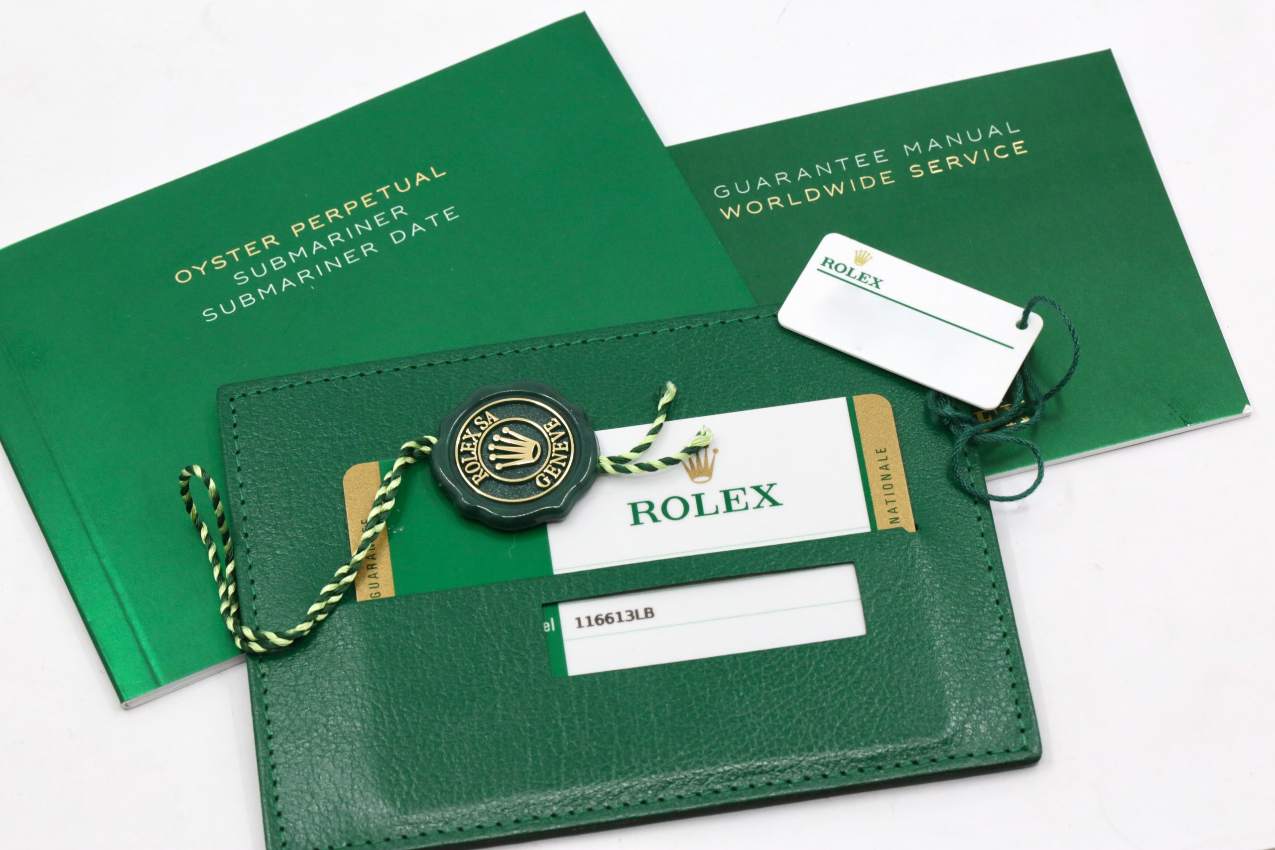 Rolex Submariner Date "Bluesy", 40mm, in Stainless Steel & 18ct Yellow Gold, Blue Ceramic Bezel, Blue Index Dial, on Stainless Steel & 18ct Yellow Gold Rolex Oyster Bracelet, Ref. 116613LB, Circa: 2020, Full Set with Box, Books, Green & White Swing Tags, & Rolex Warranty Card - Image 8