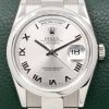 Rolex Day-Date, Ref. 118209, in 18ct White Gold, Domed Bezel, Silver Roman Dial, on 18ct White Gold Rolex Oyster Bracelet, Circa: 2000, with Box & Rolex Service Invoice Dated Jan. 2025