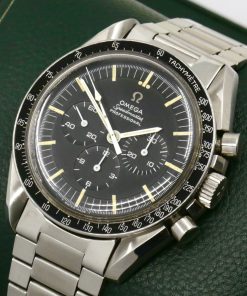 Alternative view of Vintage Omega Speedmaster Professional, Cal. 861, Stainless Steel, Dot Over 90 Bezel, Original Dial with Patinated Index Markers & Raised Omega Symbol, on Original Omega Stainless Steel Bracelet, Ref. 145.022-68ST, Circa: 1968, with Omega Box