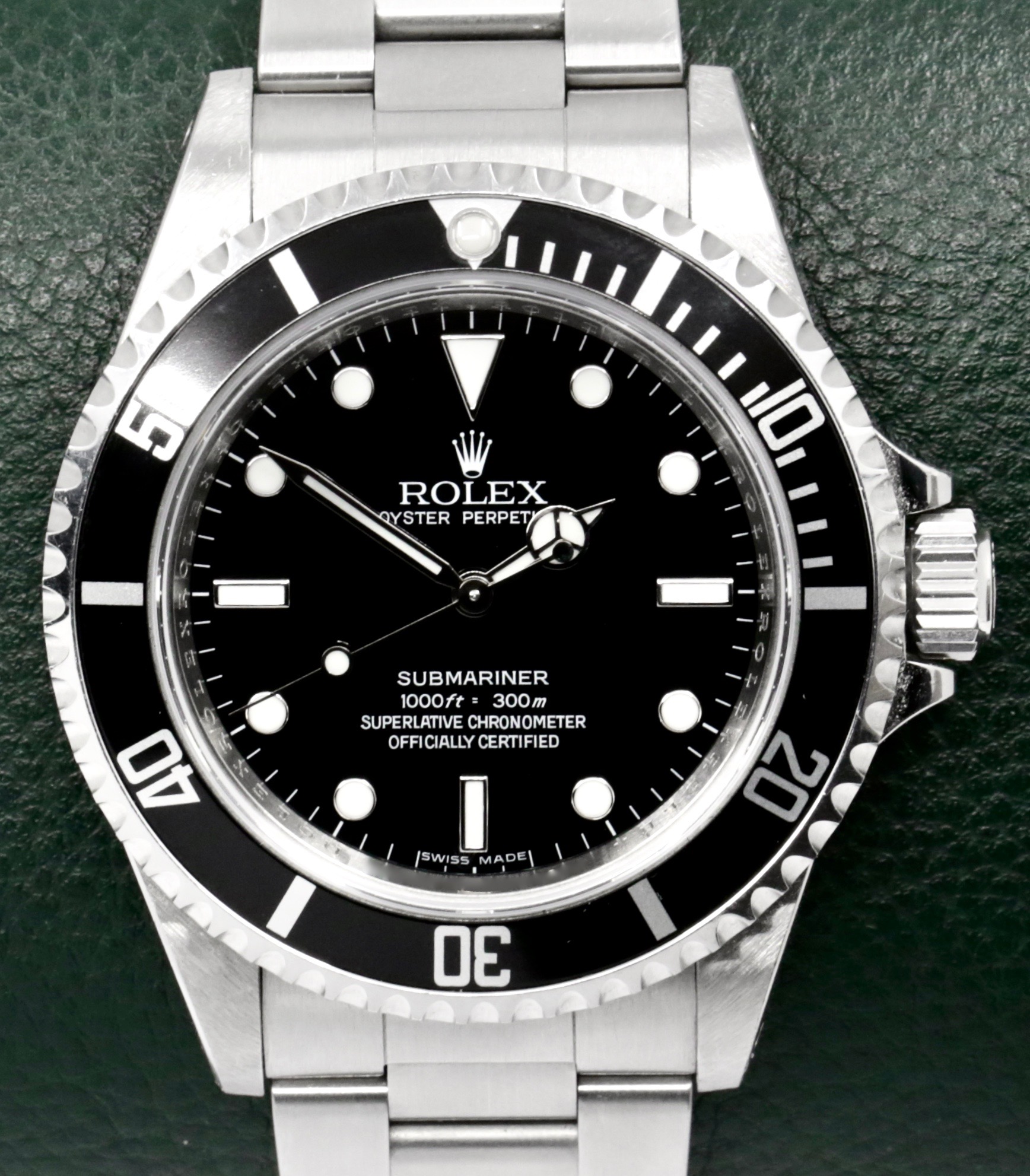 Rolex Submariner Non-Date, 40mm, Stainless Steel, Black Index Dial, Aluminium Bezel, on Stainless Steel, Rolex Oyster Bracelet, Ref. 14060M, with Box, Books, Swing Tag & Rolex Anchor - LAST OF THE SERIES!!