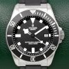 Tudor Pelagos, 42mm, Titanium Case, Matte Black Index Dial, on Tudor Black Rubber Strap with Tang Buckle and a  Tudor Titanium Bracelet, Ref: 25500TN Box, Books & Tudor Warranty Card, Circa 2014
