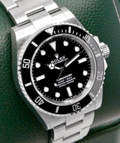 Alternative view of Rolex Submariner Non-Date, 41mm, Stainless Steel, Black Ceramic Bezel, Black Index Dial, on Stainless Steel Rolex Oyster Bracelet, Ref. 124060, Circa: 2025, with Box, Books, Swing Tag, Rolex Warranty Card & Balance of 5 Year Rolex Factory Warranty