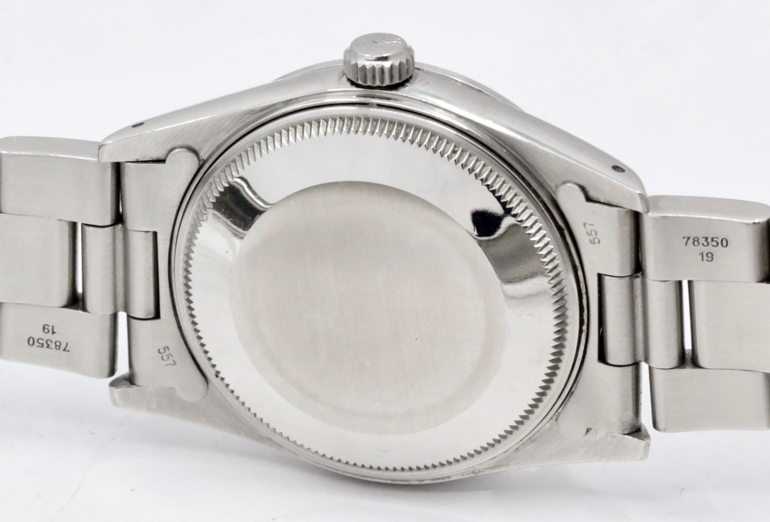 *ON SALE!! Rolex Oyster Perpetual Date, Ref. 15000, 34mm, Stainless Steel, Smooth Bezel, Original Tritium Silver Index Dial, Original Hands, on Stainless Steel Rolex Oyster Bracelet, Circa: 1982 - $4,900 incl. GST!! - Image 6