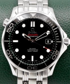 Omega Seamaster Diver 300M, Co-Axial Chronometer, Stainless Steel, 41mm, Black Ceramic Bezel, Black Index Dial, on Stainless Steel Omega Bracelet, Ref. 212.30.41.20.01.003, Circa: 2019, with Box, Book, & Omega Warranty Cards