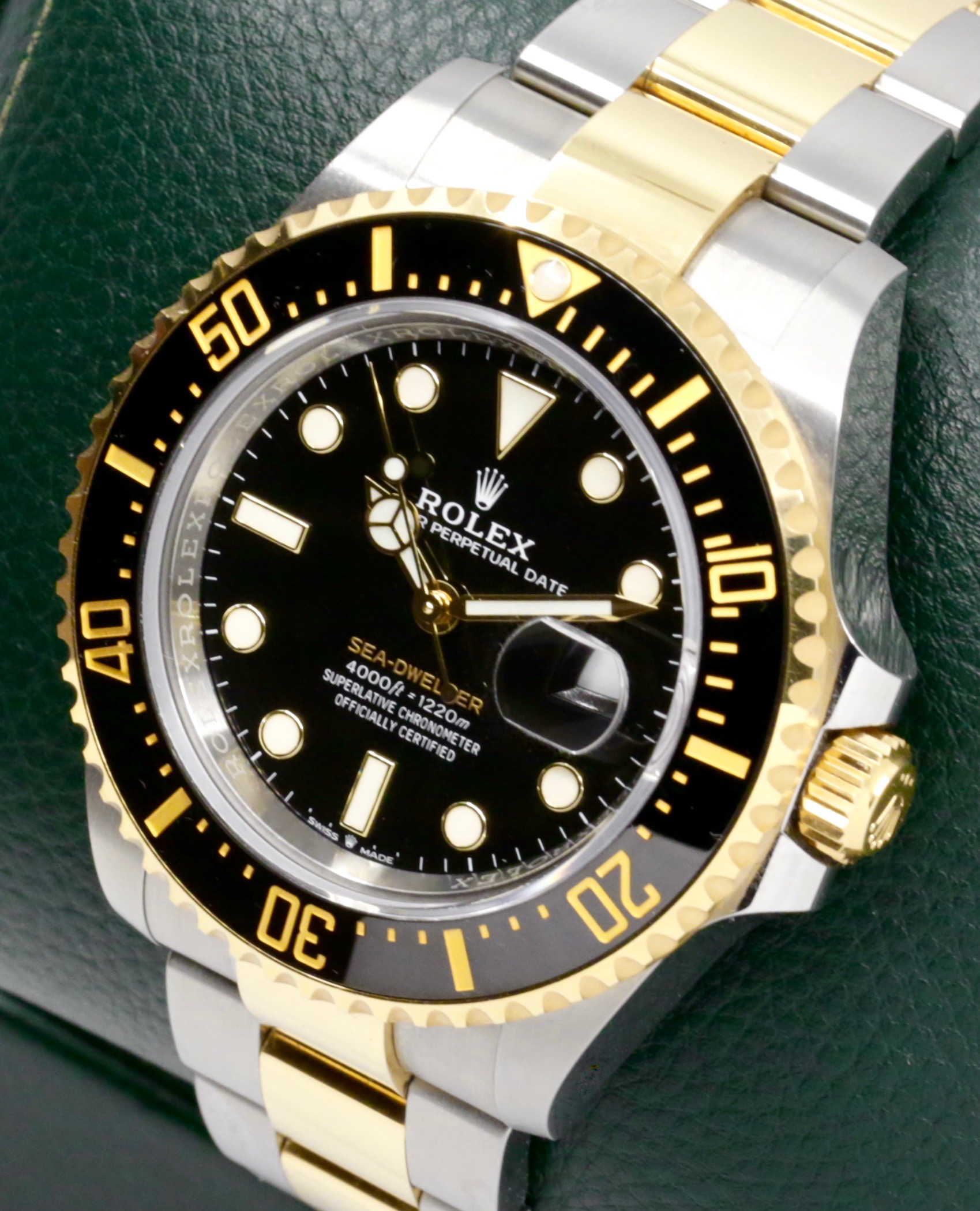 Rolex Sea-Dweller 43, in Stainless Steel & 18ct Yellow Gold, Black Index Dial, Black Ceramic Bezel, on Stainless Steel & 18ct Yellow Gold Rolex Oyster Bracelet, Ref. 126603, Circa: 2022, Complete with Box, Books, Green & White Swing Tags, Rolex Warranty Card & Balance of 5 Year Rolex Factory Warranty - Image 2