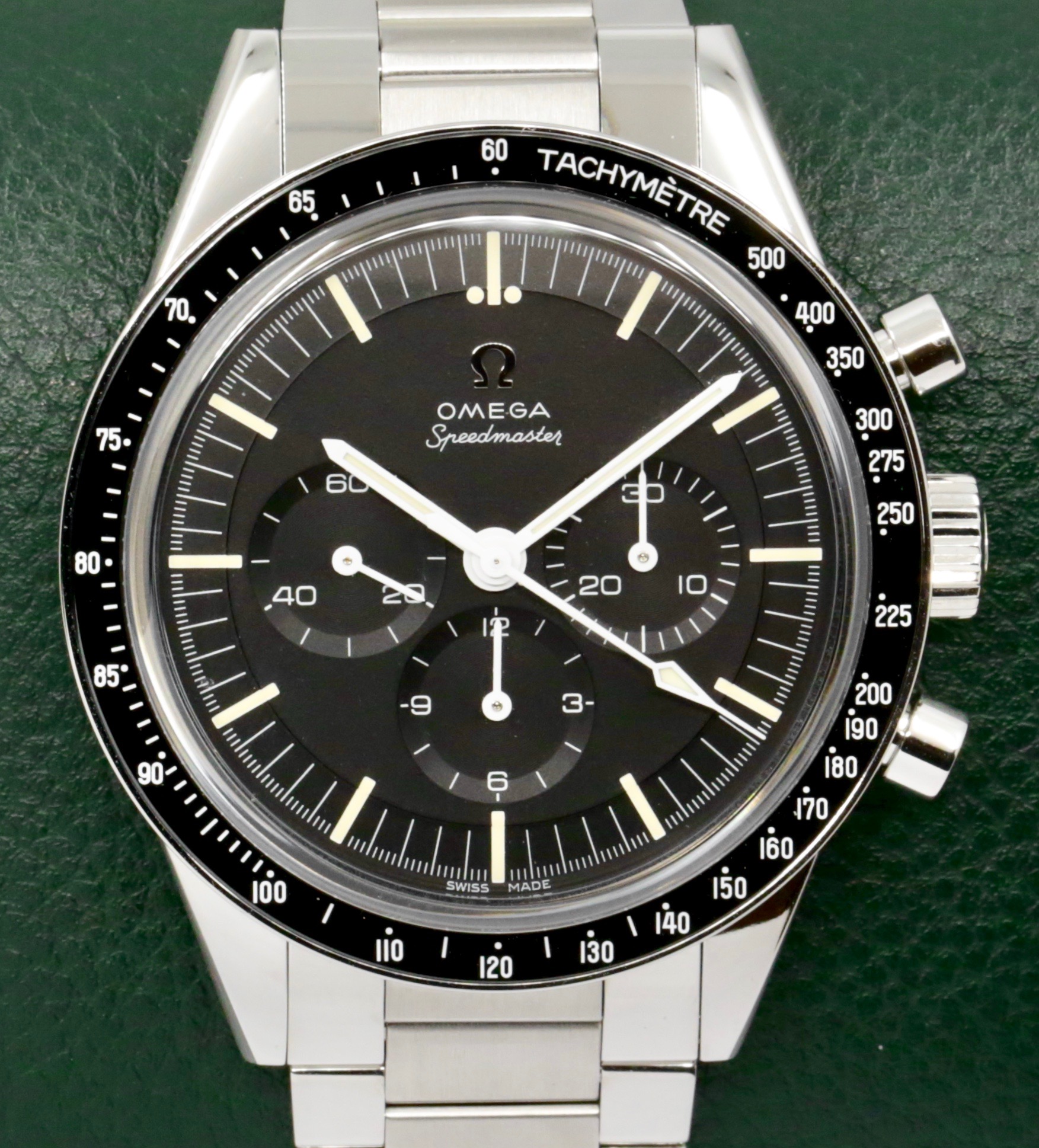 Omega Speedmaster "Ed White" Calibre 321, Stainless Steel, 39.7mm Case, Black Index Dial, on Stainless Steel Omega Bracelet, Ref. 311.30.40.30.01.001 , Circa: 2021, Complete with Big Box, Books, & Omega Warranty Cards