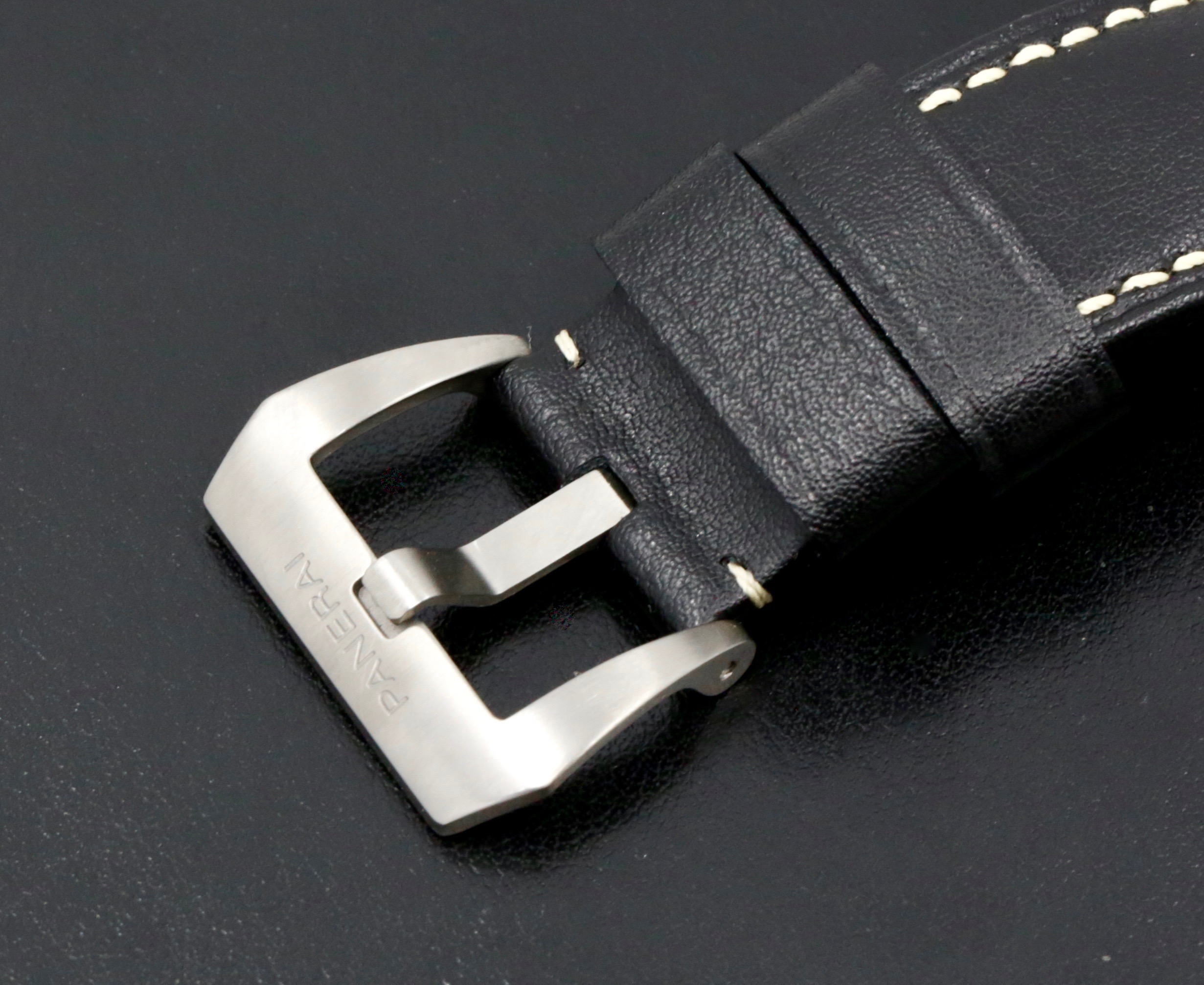 Panerai Luminor 1950 3 Days, 47mm Stainless Steel Case, Black Dial with Index & Arab Markers, on Black Panerai Leather Strap with Stainless Steel Panerai Tang Buckle, Ref. PAM00372, Circa: 2014, with Box, Papers - Image 6