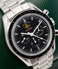 Alternative view of Omega Speedmaster Moonwatch 50th Anniversary "Patch" Limited Edition, 42mm Stainless Steel Case, Black Index Dial, on Stainless Steel Omega Bracelet, Ref.  311.30.42.30.01.001, Circa: 2008, with Omega Box & Omega Warranty Cards