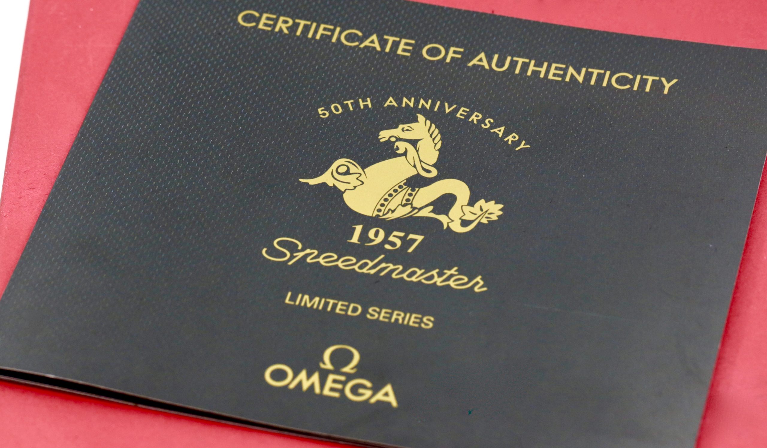 Omega Speedmaster Moonwatch 50th Anniversary "Patch" Limited Edition, 42mm Stainless Steel Case, Black Index Dial, on Stainless Steel Omega Bracelet, Ref. 311.30.42.30.01.001, Circa: 2008, with Omega Box & Omega Warranty Cards - Image 8