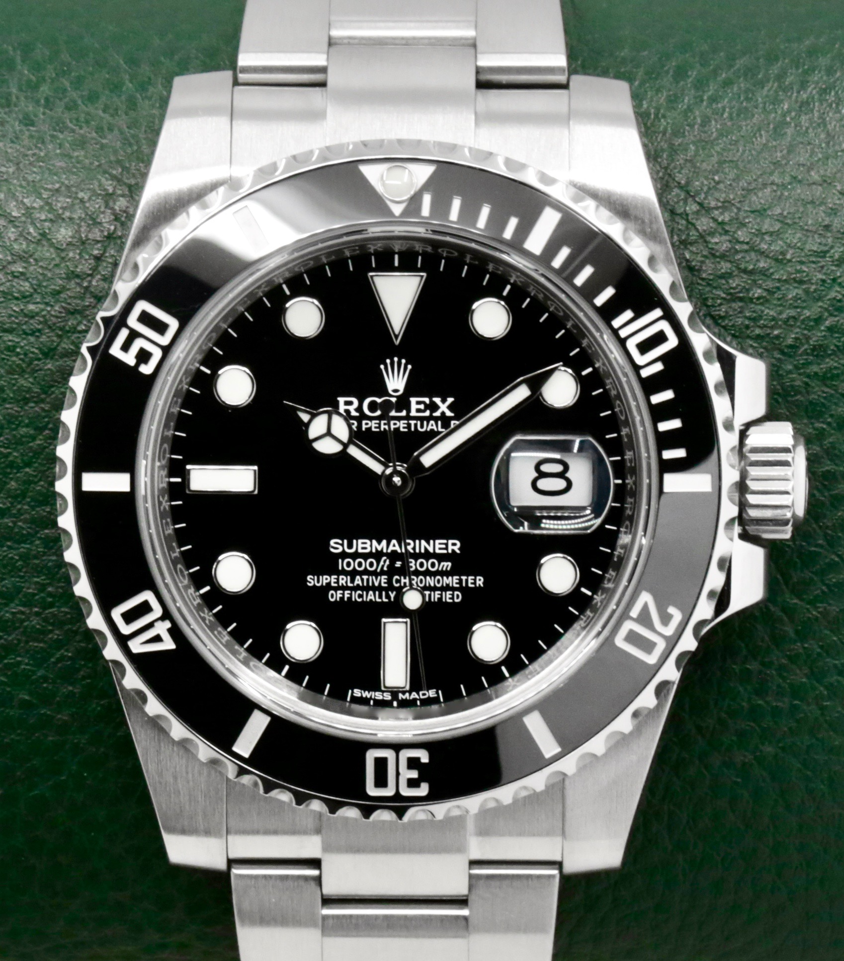 Rolex Submariner Date, 40mm, Stainless Steel, with Black Ceramic Bezel, Black Index Dial, on Stainless Steel Rolex Oyster Bracelet, Ref. 116610LN, Circa: 2020, with Box, Books, Swing Tag, & Rolex Warranty Card