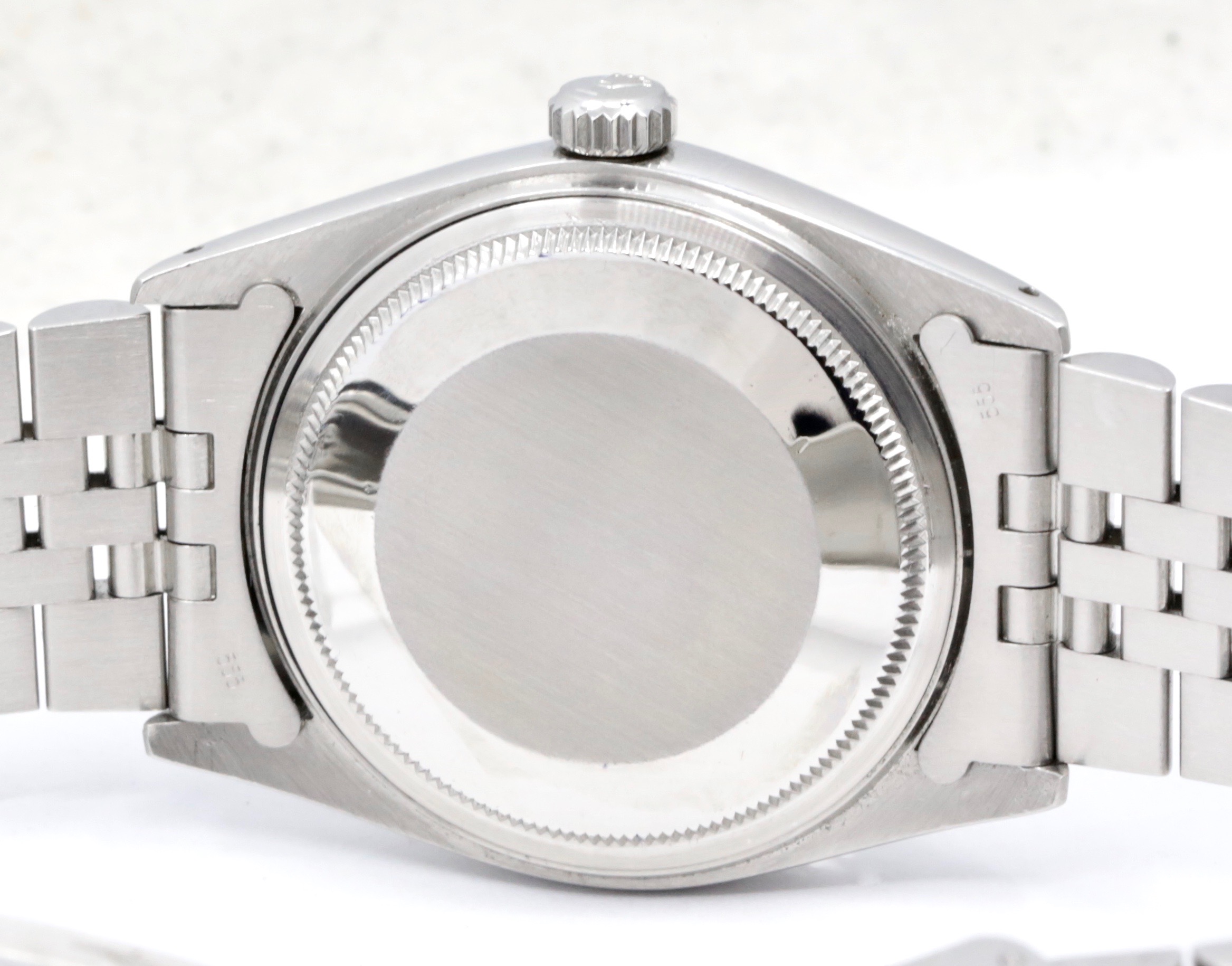 Rolex Oyster Perpetual Datejust, Stainless Steel, 18ct White Gold Fluted Bezel, Silver Index Dial, on Stainless Steel Rolex Jubilee Bracelet, Ref. 16014, Circa: 1979, with Rolex Box - Image 5