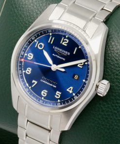 Alternative view of Longines Spirit Automatic, 40mm, Stainless Steel, Blue Arab Dial with Date, on Stainless Steel Longines Bracelet, Ref. L3.810.4.93.6, Sold New in 2026, with Box, Book, Logines Warranty Card & Balance of 5 Year Longines Factory Warranty *MINT CONDITION!!