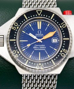 Vintage Omega Seamaster 600 PloProf, Stainless Steel, Original Blue Dial and Hands, Original Bezel, on Original Omega "Shark Mesh" Bracelet, Ref. 166.077, Circa: 1971 *INCREDIBLE CONDITION!!