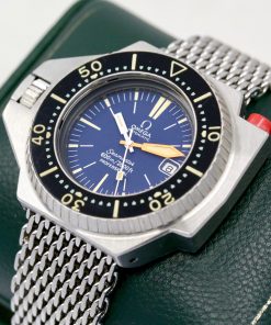Alternative view of Vintage Omega Seamaster 600 PloProf, Stainless Steel, Original Blue Dial and Hands, Original Bezel, on Original Omega "Shark Mesh" Bracelet, Ref. 166.077, Circa: 1971 *INCREDIBLE CONDITION!!