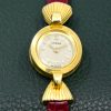 Omega Cocktail Watch in 18ct Yellow Gold, Ivory Index Dial, Manual Movement with a Back Winding Crown on a Red Alligator Strap, Ref. 253086, Comes with Original Omega Booklet, Original Omega Papers, & Original Purchase Receipt,  Sold New in 16th June 1961