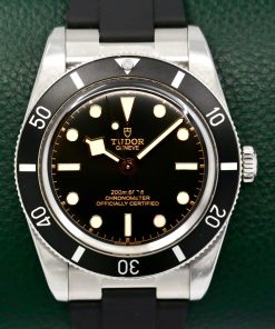 Tudor Black Bay 54 in Stainless Steel, Black Index Dial, on Tudor Rubber Strap with Stainless Steel Tudor Deployant, Ref. 79000N, Circa: 2024, with Box, Papers, & Balance of 5 Year Tudor Factory Warranty,