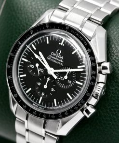 Alternative view of Omega Speedmaster Professional "Big Box Speedy", Stainless Steel, Hesalite Crystal, Black Index Dial, on Stainless Steel Omega Bracelet, Ref. 311.30.42.30.01.005, Circa: 2018, Complete with Box, Books & Omega Warranty Cards
