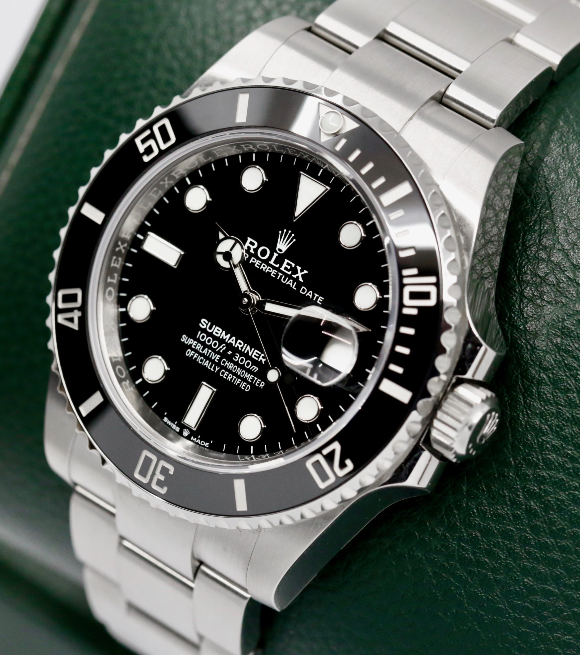 Rolex Submariner Date, 41mm, Stainless Steel, with Black Ceramic Bezel, Black Index Dial, on a Rolex Oystersteel Bracelet, Ref. 126610LN, Circa: 2023, with Box, Books, Green Swing Tag, Rolex Warranty Card & Balance of 5 Year Rolex Factory Warranty - Image 3
