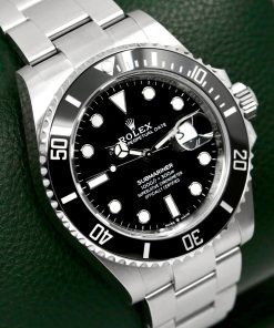 Alternative view of Rolex Submariner Date, 41mm, Stainless Steel, with Black Ceramic Bezel, Black Index Dial, on a Rolex Oystersteel Bracelet, Ref. 126610LN, Circa: 2023, with Box, Books, Green Swing Tag, Rolex Warranty Card & Balance of 5 Year Rolex Factory Warranty