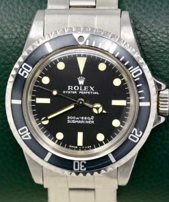 Rolex Submariner Non-Date, Ref. 5513, in Stainless Steel, Original Matte "Meters First" Dial & Original Hands, on Original Riveted Rolex Oyster Bracelet, Circa: 1967, with Rolex Folder &  Warranty Certificate - Sold New in 1974
