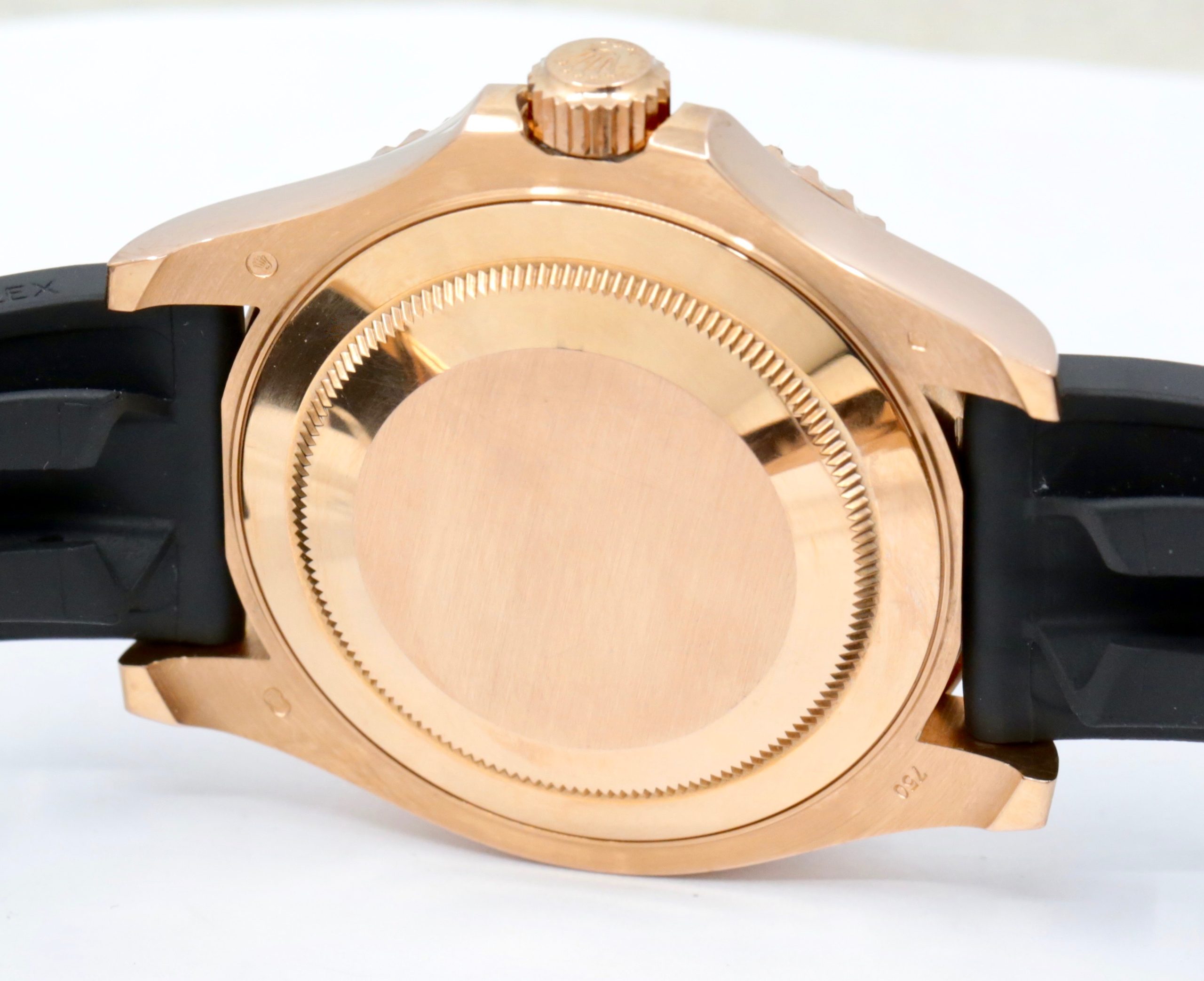 Rolex Yacht-Master 40, in 18ct Everose Gold, Black Index Dial, Black Ceramic Bezel, on Rolex Oysterflex Strap with 18ct Everose Gold Rolex Deployant, Ref. 116655, Circa: 2016, with Box, Books, & Rolex Warranty Card - Image 5