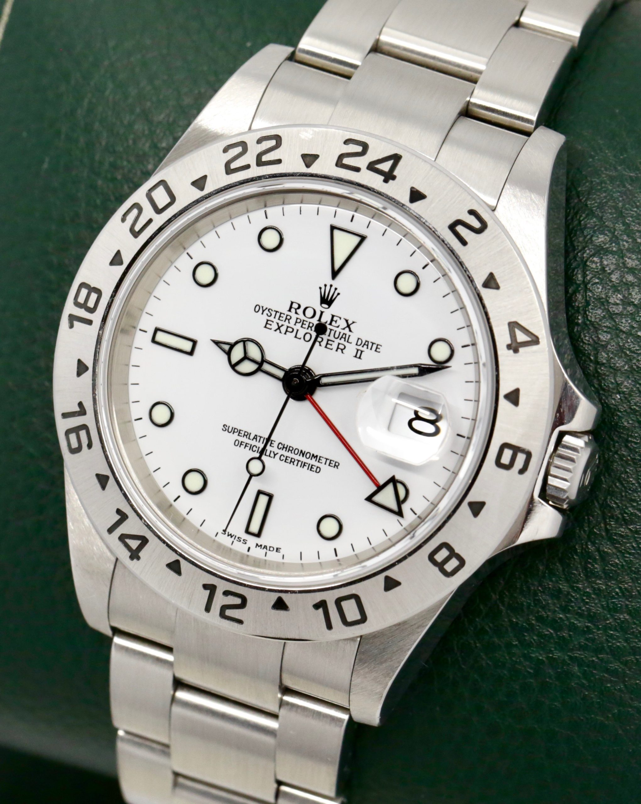 Rolex Explorer II "Polar", 40mm Stainless Steel Case, White Index Dial, on Stainless Steel Rolex Oyster Bracelet with Solid End Links, Ref. 16570, Circa: 2003, with Box, Books, Swing Tags, Rolex Folder & Rolex Warranty Certificate - Image 2