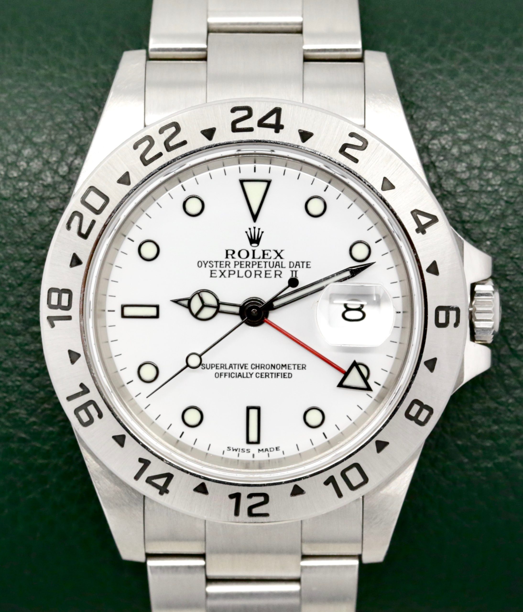 Rolex Explorer II "Polar", 40mm Stainless Steel Case, White Index Dial, on Stainless Steel Rolex Oyster Bracelet with Solid End Links, Ref. 16570, Circa: 2003, with Box, Books, Swing Tags, Rolex Folder & Rolex Warranty Certificate