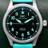IWC Pilot's Mark XX "Mercedes-AMG Petronas Formula One Team" Edition, 40mm Titanium Case, Black Dial with Teal Arab Numerals, on Teal IWC Rubber Strap with Titanium IWC Tang Buckle, Ref. IW328210, Circa: 2025, Complete with Box & Papers
