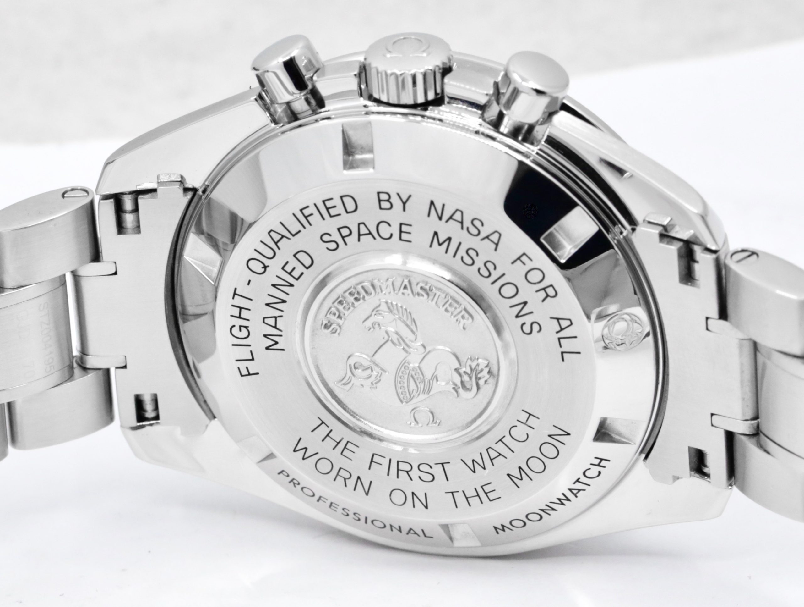 Omega Speedmaster Professional "Big Box Speedy", 42mm in Stainless Steel, Black Index Dial, on Stainless Steel Omega Bracelet, Ref. 31130423001005, Circa: 2018 (est), with Big Box, Book, & Omega Pictograms Card - Image 5