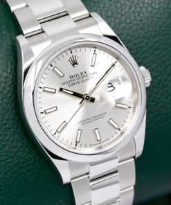 Alternative view of Rolex Datejust 36, in Stainless Steel, Smooth Bezel, Silver Index Dial, on Stainless Steel Rolex Oyster Bracelet, Ref. 126200, Circa: 2023, with Box, Books, Swing Tag, Rolex Warranty Card & Balance of 5 Year Rolex Factory Warranty