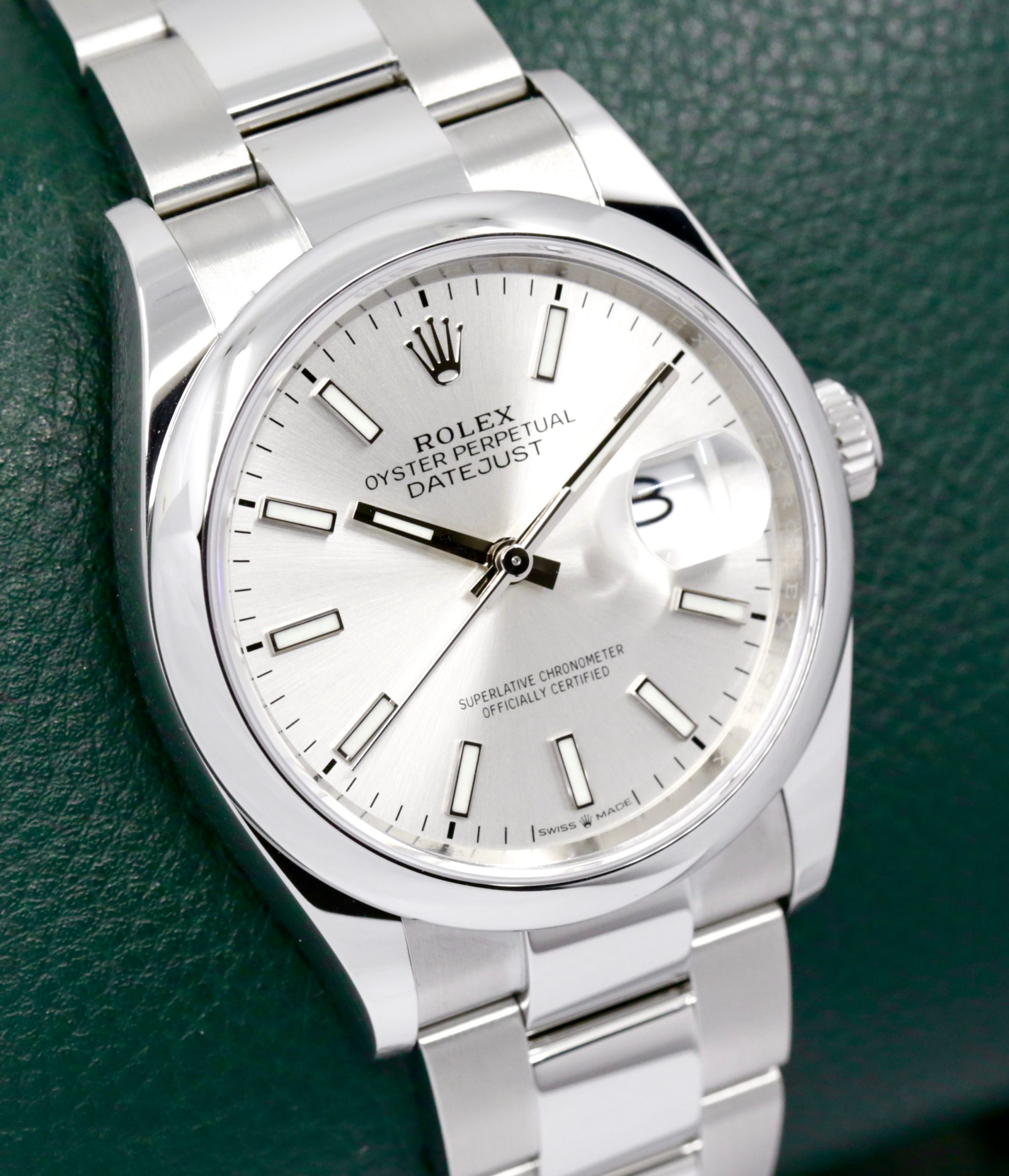 Rolex Datejust 36, in Stainless Steel, Smooth Bezel, Silver Index Dial, on Stainless Steel Rolex Oyster Bracelet, Ref. 126200, Circa: 2023, with Box, Books, Swing Tag, Rolex Warranty Card & Balance of 5 Year Rolex Factory Warranty - Image 2