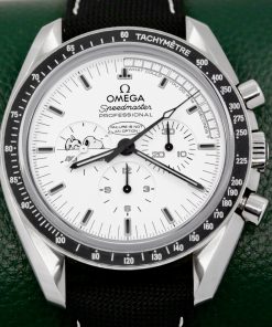 Omega Speedmaster Professional "Silver Snoopy Award" 45th Anniversary of Apollo 13, Stainless Steel Case, White Index Dial, on Omega Composite Fabric Strap with Stainless Steel Omega Deployant, Ref. 311.32.42.30.04.003, Circa: 2016, Complete with Box, Books & Omega Warranty Cards