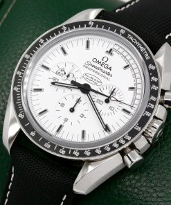 Alternative view of Omega Speedmaster Professional "Silver Snoopy Award" 45th Anniversary of Apollo 13, Stainless Steel Case, White Index Dial, on Omega Composite Fabric Strap with Stainless Steel Omega Deployant, Ref. 311.32.42.30.04.003, Circa: 2016, Complete with Box, Books & Omega Warranty Cards