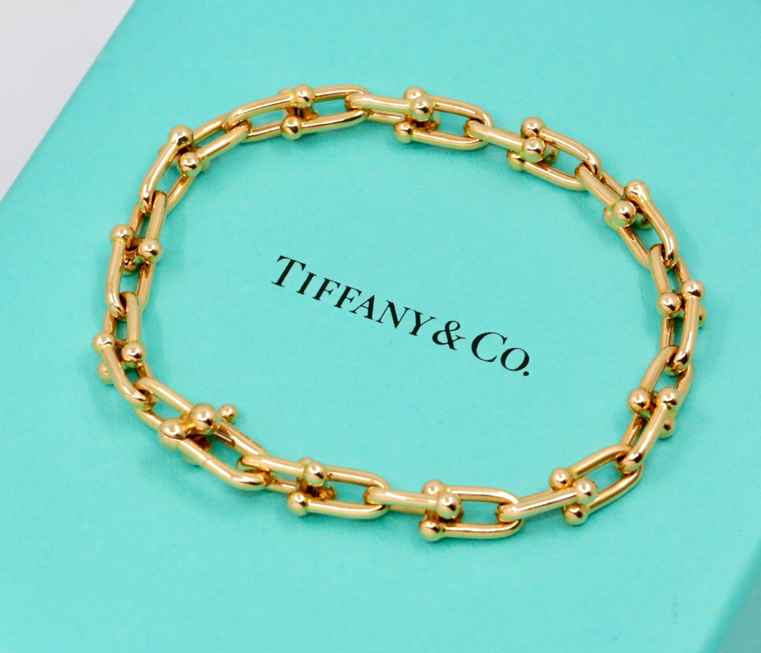 Tiffany & Co. - Tiffany HardWear Small Link Bracelet in 18ct Yellow Gold, 18cm in Length, with Tiffany & Co. Box & Pouch - $5,960 inc. GST!! *ALMOST 50% OFF MSRP!!