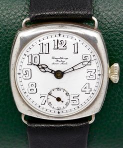 Vintage Rolex Wristwatch, Retailed by "Dunklings", .925 Silver Cushion Case, White Enamel Dial with Subsidiary Seconds,  with Original Dunklings Box, Ref. 3664, Circa: 1920's - $3,800 inc GST!!